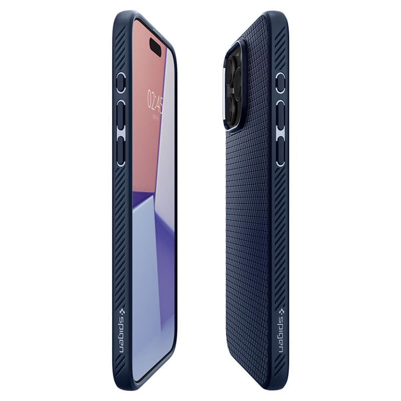 Spigen Liquid Air - Case for iPhone 15 Pro (Navy Blue) 8