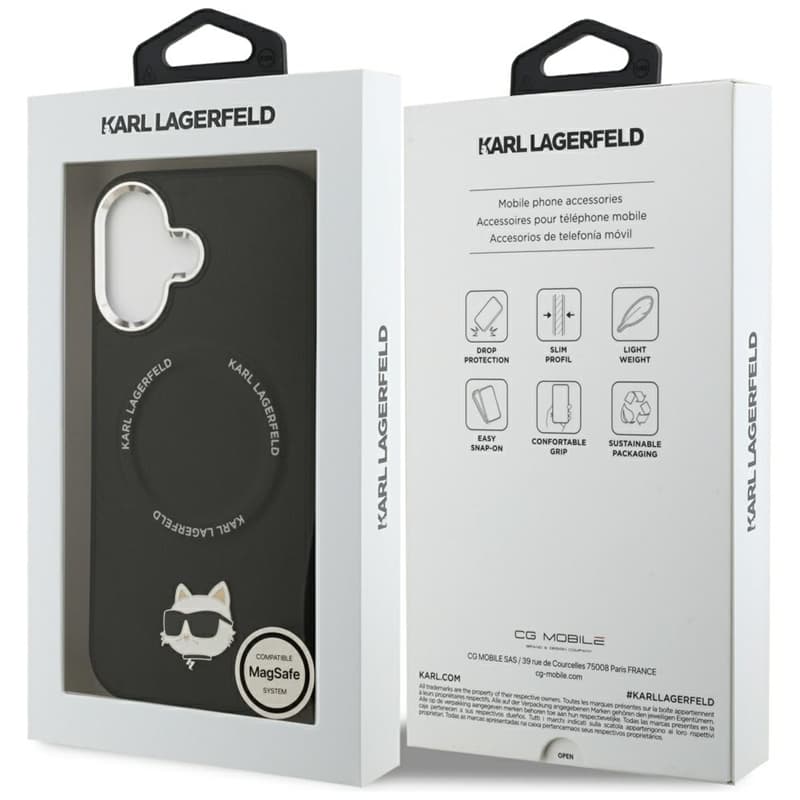 Karl Lagerfeld Choupette Pin MagSafe - Case iPhone 17 (black) 8