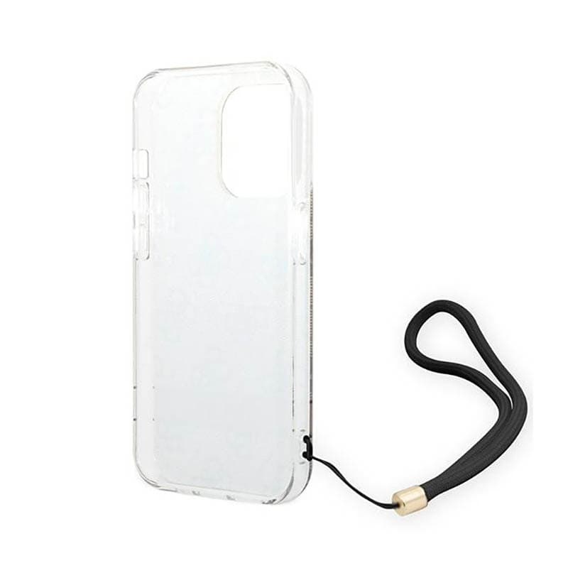Guess 4G Print Cord - Case for iPhone 14 Pro (Brown) 6