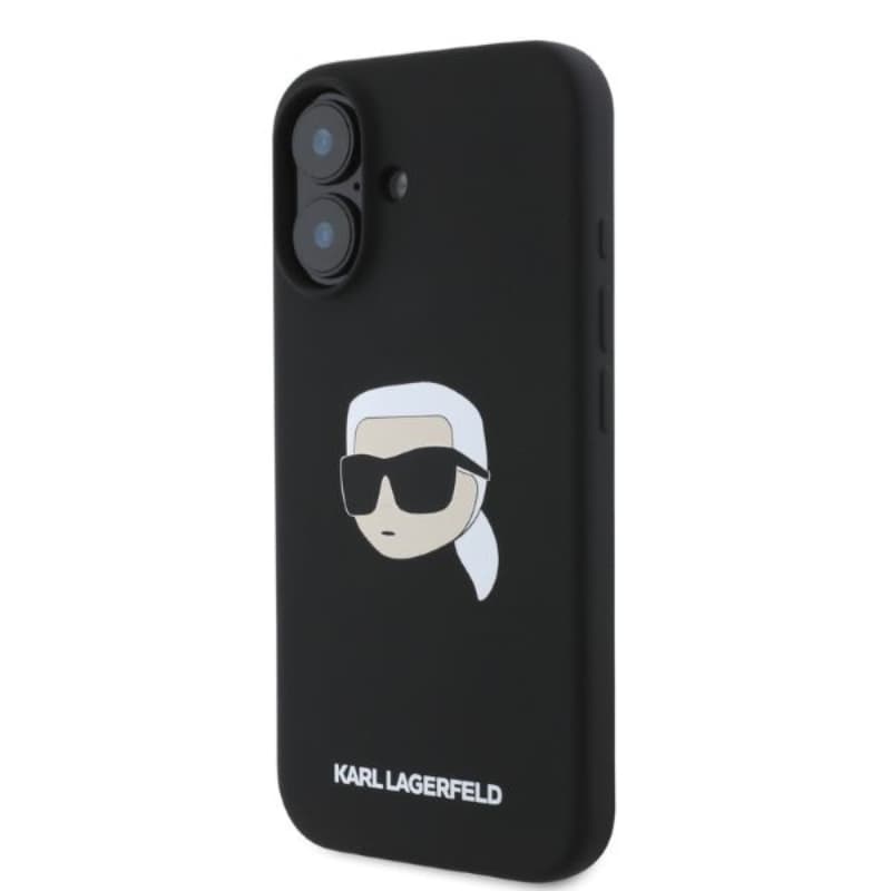 Karl Lagerfeld Silicone Karl Head Print MagSafe - Case iPhone 16 (black) 3