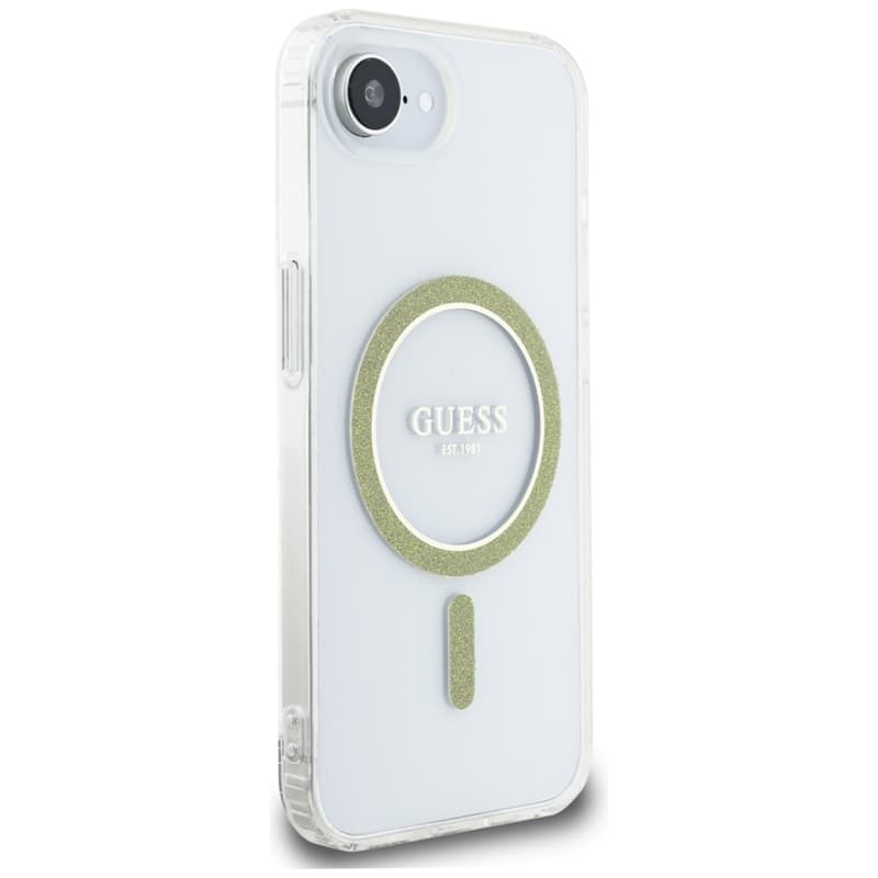 Guess IML Glitter Circle MagSafe - Case for iPhone 16e (transparent) 4
