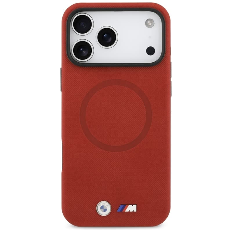 BMW M FW Metal Logo MagSafe - Case iPhone 17 Pro Max (red) 3