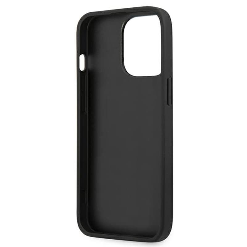 Guess Saffiano 4G Big Silver Logo - Case for iPhone 13 Pro (Black) 7