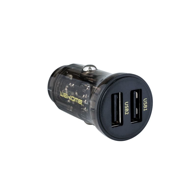 WEKOME WP-C40 Vanguard Series - Car charger 2 x USB Fast Charging 15W (Black / Transparent) 4