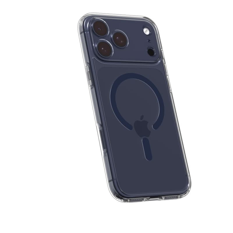 Spigen Ultra Hybrid Mag MagSafe - Case for iPhone 17 Pro Max (Clear/Deep Blue) 5