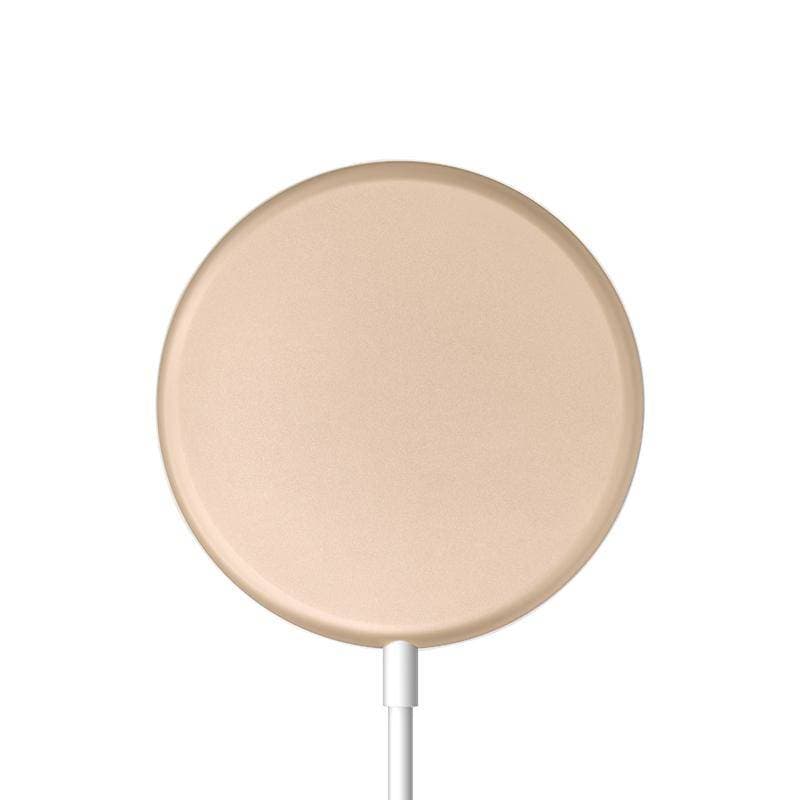 Crong MagSpot Wireless Charger – Aluminum MagSafe 15W Inductive Charger (Gold) 2