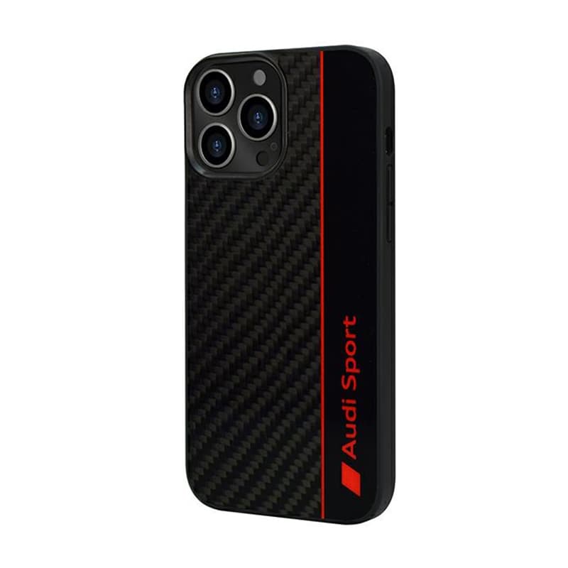 Audi Carbon Fiber Stripe - Case for iPhone 13 Pro (Black) 3