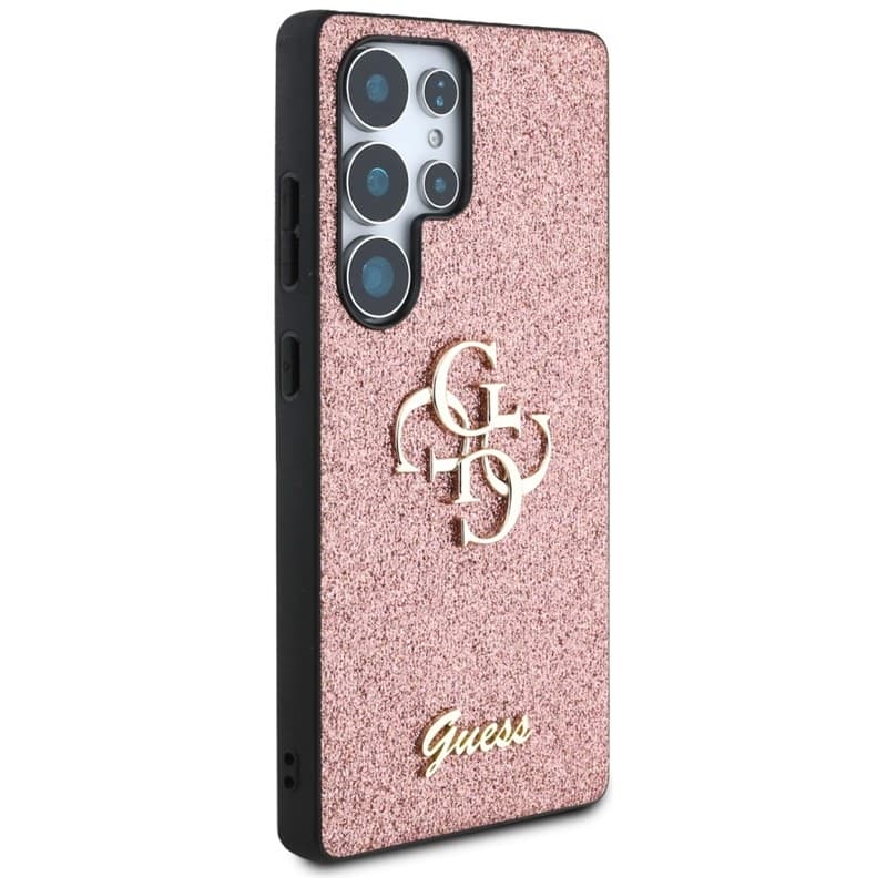 Guess Fixed Glitter Big 4G Metal Logo - Case for Samsung Galaxy S25 Ultra (pink) 4