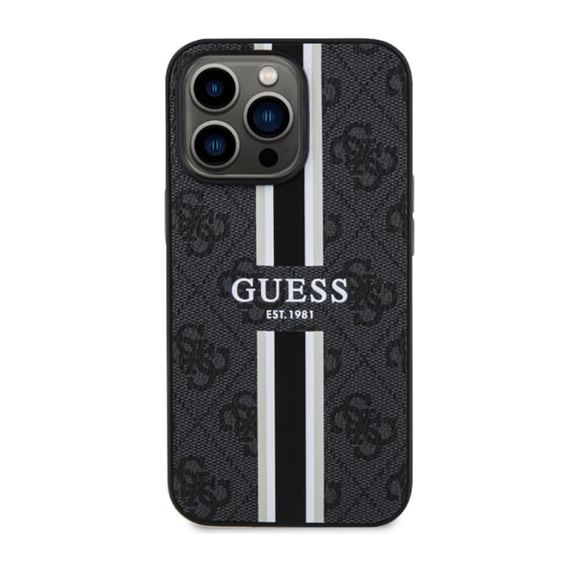Guess 4G Printed Stripes MagSafe - Case for iPhone 13 Pro (Black) 3