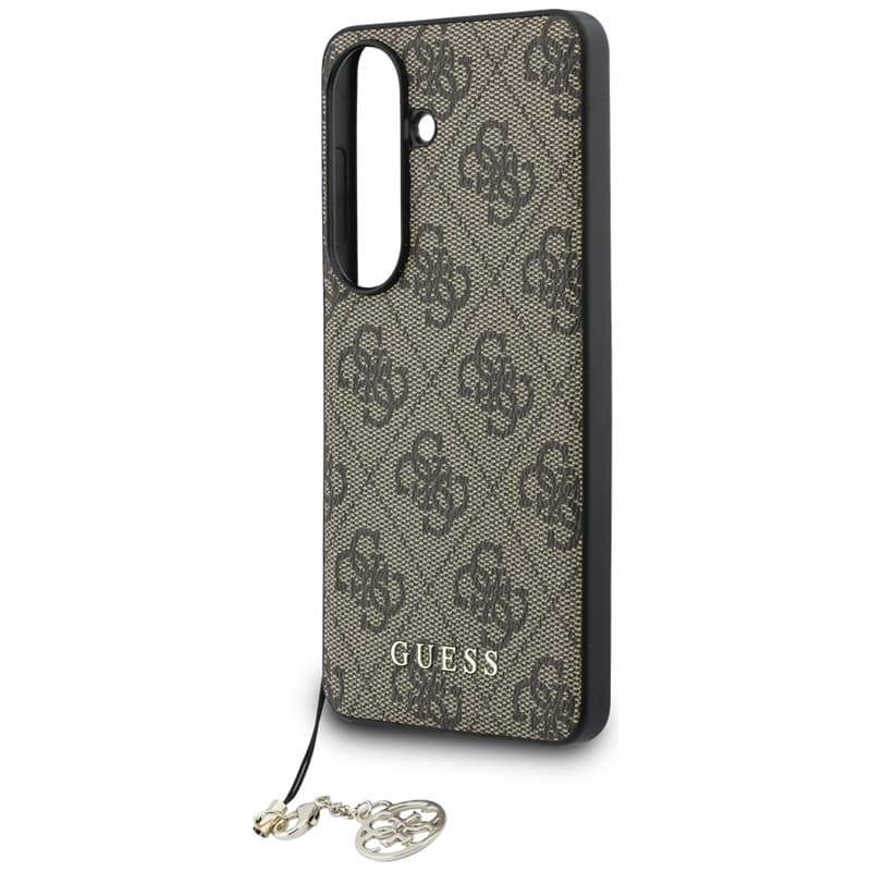 Guess 4G Classic Logo Charm MagSafe - Samsung Galaxy S26 Case (Brown) 5