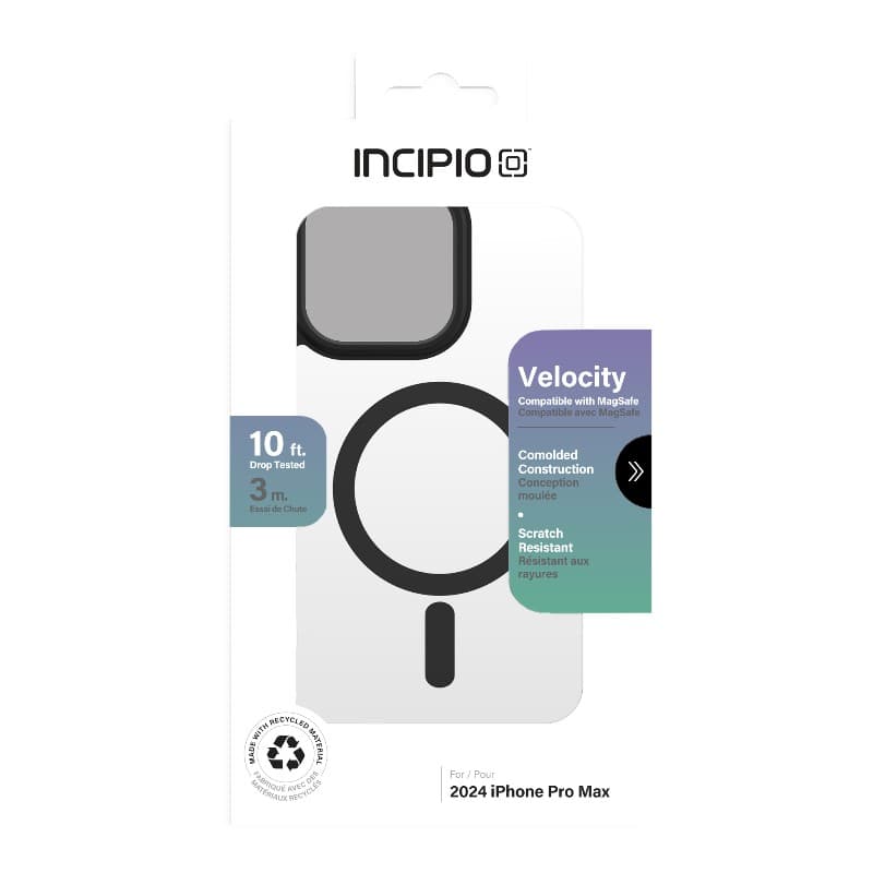 Incipio Velocity MagSafe - Case iPhone 16 Pro Max (Clear / Black) 4