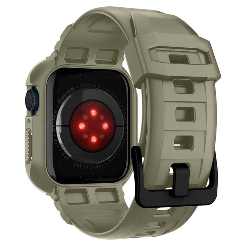 Spigen Rugged Armor Pro - Strap + case for Apple Wath 44/45 mm (Vintage Khaki) 7