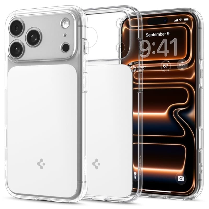 Spigen Ultra Hybrid T Mag MagSafe - Case for iPhone 17 Pro (Clear/White) 1