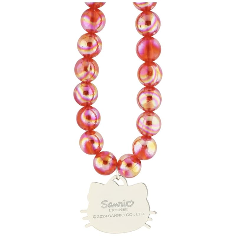 Hello Kitty Pearls Kitty Head - Phone Charm (Red) 3