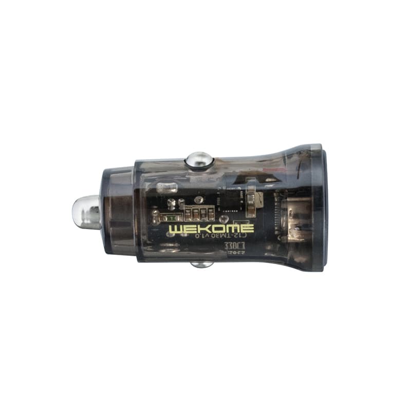 WEKOME WP-C40 Vanguard Series - Car charger 2 x USB Fast Charging 15W (Black / Transparent) 5
