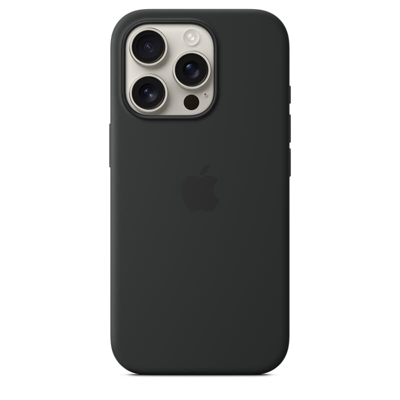 Apple Silicone Case – Silicone Case with MagSafe for iPhone 16 Pro (Black) 3
