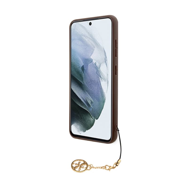 Guess 4G Charms Collection - Case Samsung Galaxy A35 5G (brown) 5
