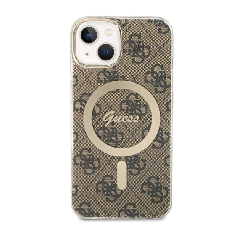 Guess 4G MagSafe - Case for iPhone 14 (Brown) 2