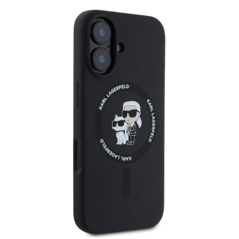 Karl Lagerfeld Silicone Karl & Choupette Ring MagSafe - Case iPhone 16 (black) 2