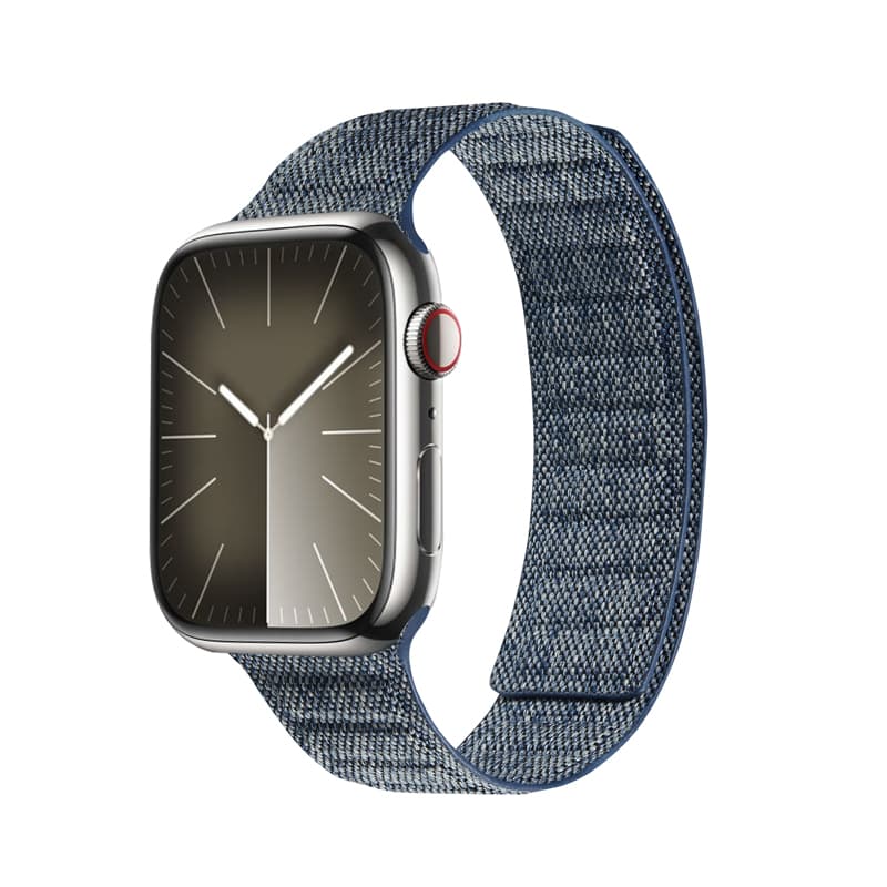 Crong Melange - Magnetic strap for Apple Watch 44/45/46/49 mm (blue melange) 2
