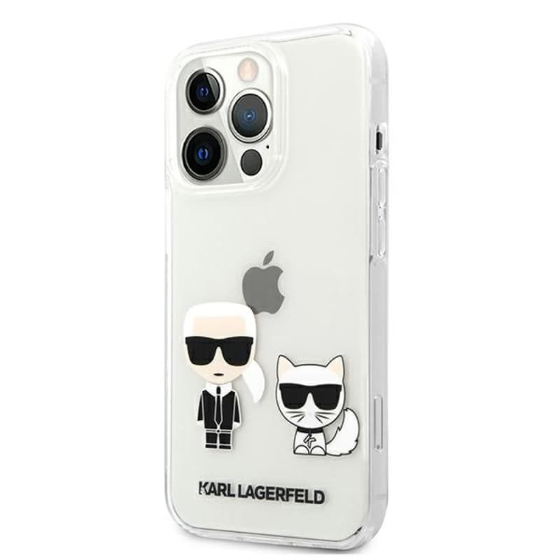 Karl Lagerfeld Ikonik & Choupette - Case for iPhone 13 Pro Max (Transparent) 2