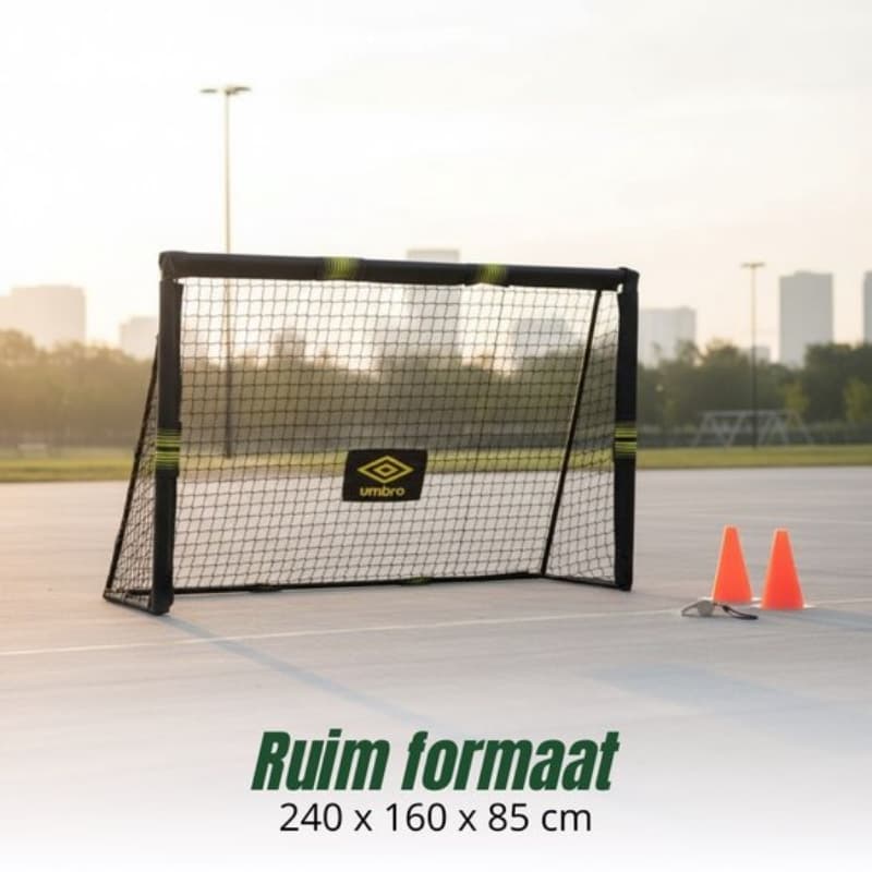 Umbro - Metal football goal with net 240x160x85 cm 5