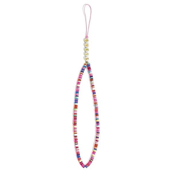 Guess Phone Strap Beads Heishi Multicolor Pink 2