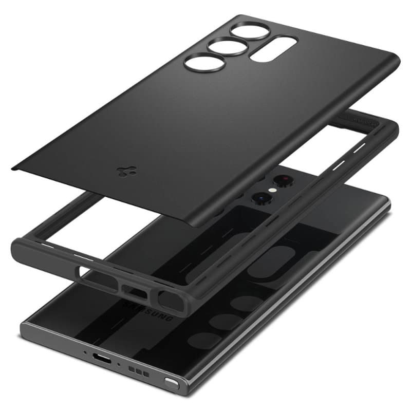 Spigen Thin Fit - Case for Samsung Galaxy S23 Ultra (Black) 7