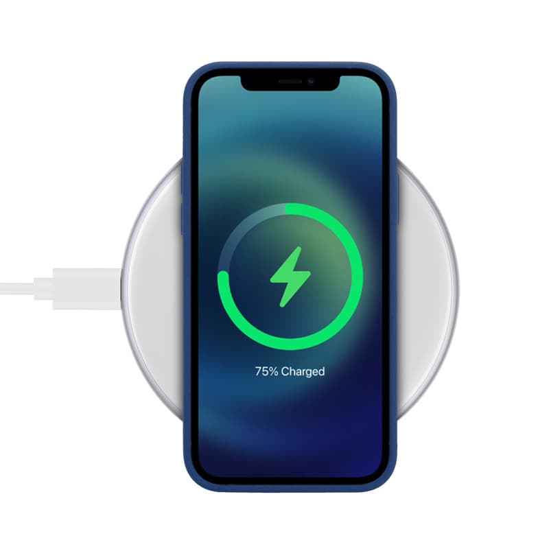 Crong PowerSpot Fast Wireless Charger – Aluminum 15W USB-C Qi Wireless Charger with Tempered Glass Coating (Silver White) 3