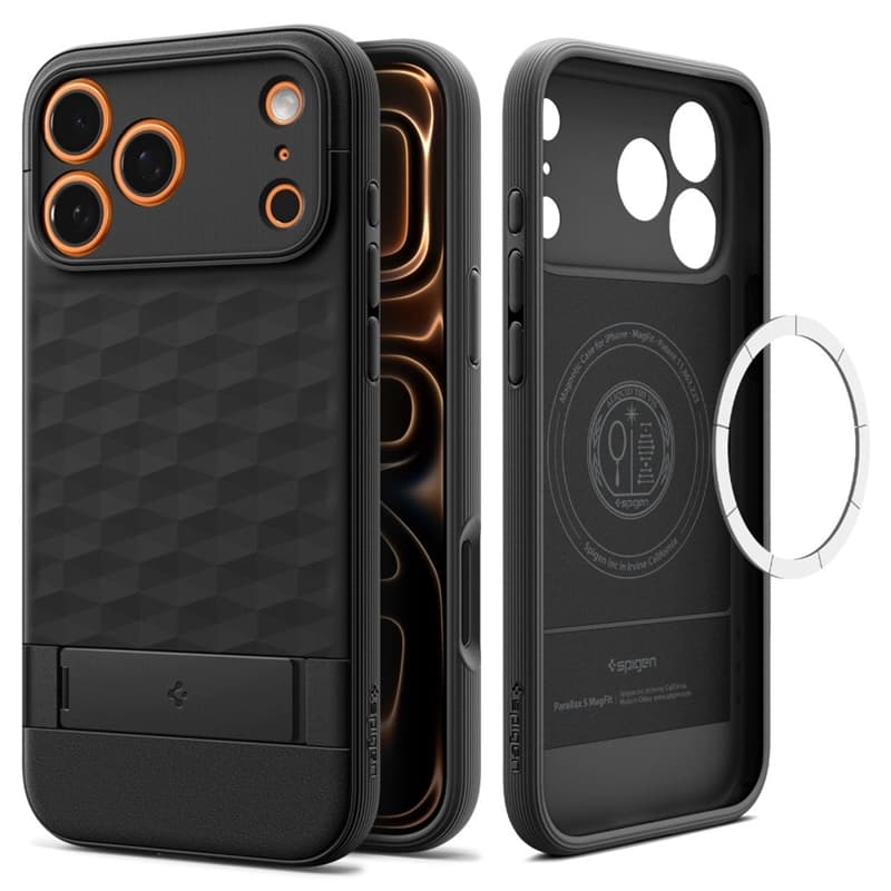 Spigen Parallax S Mag MagSafe - Case for iPhone 17 Pro Max (Matte Black) 1