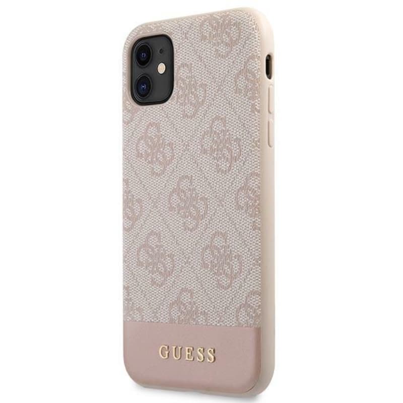Guess 4G Bottom Stripe Collection - Case for iPhone 11 (Pink) 2