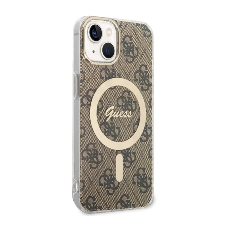 Guess 4G MagSafe - Case for iPhone 14 (Brown) 3