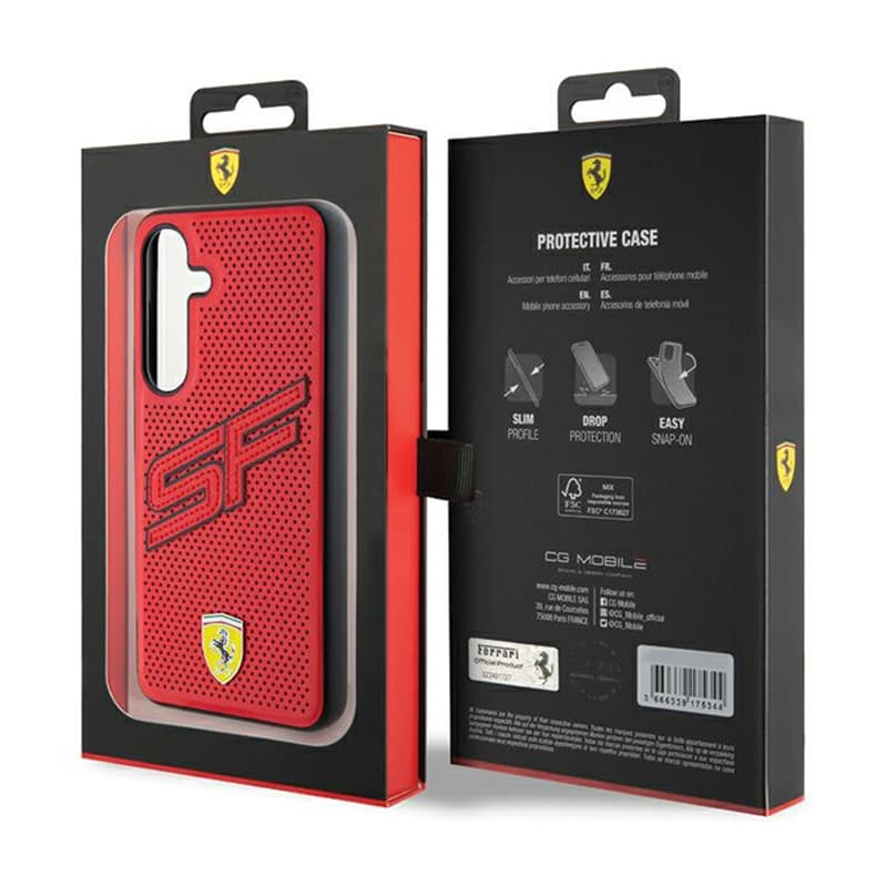 Ferrari Big SF Perforated - Samsung Galaxy S24 Case (Red) 8