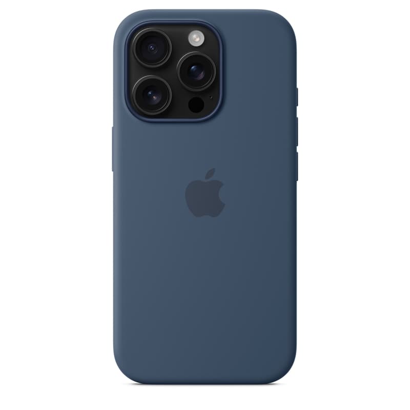 Apple Silicone Case – Silicone Case with MagSafe for iPhone 16 Pro (Denim) 4