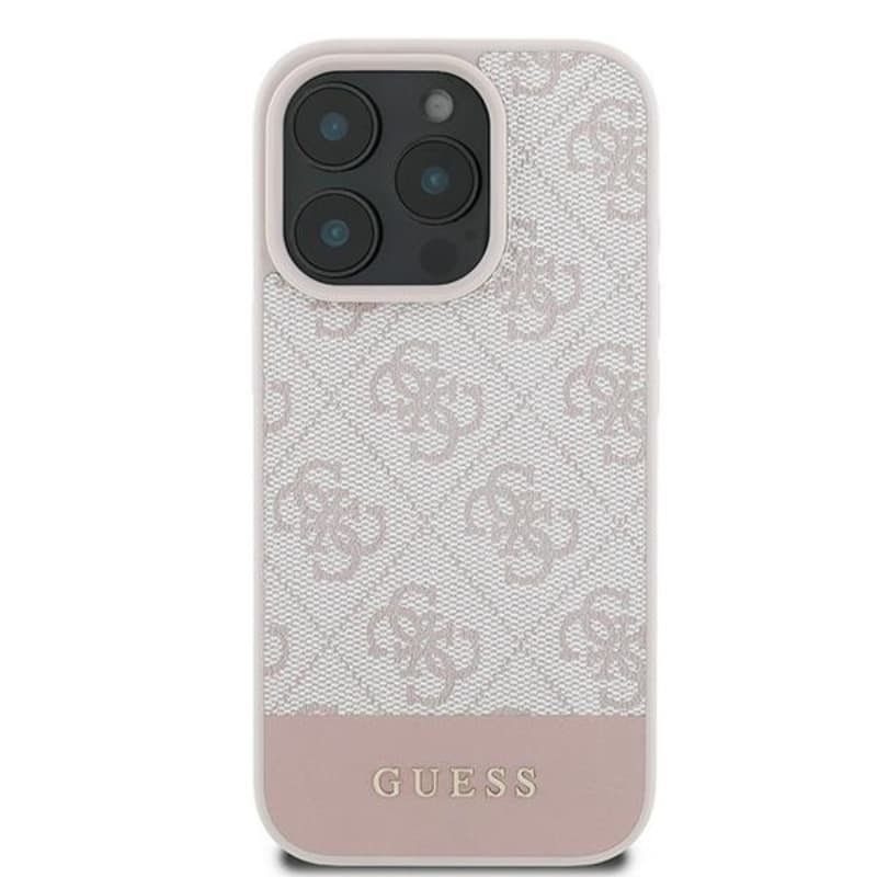 Guess 4G Bottom Stripe - Case for iPhone 16 Pro Max (pink) 3