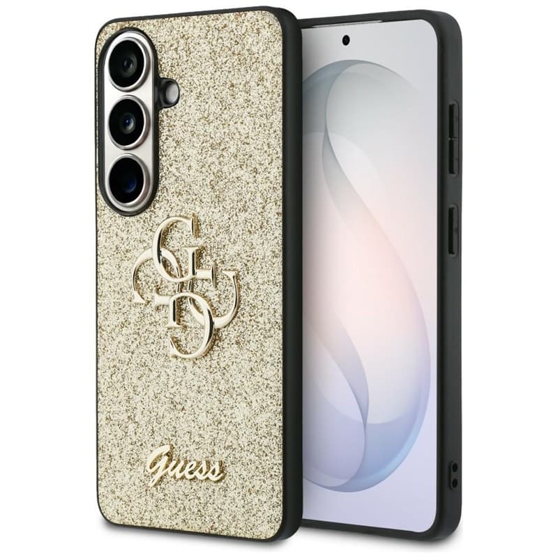 Guess Fixed Glitter Big 4G Metal Logo - Samsung Galaxy S26 Case (gold) 1