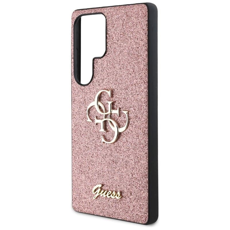 Guess Fixed Glitter Big 4G Metal Logo - Case for Samsung Galaxy S25 Ultra (pink) 6