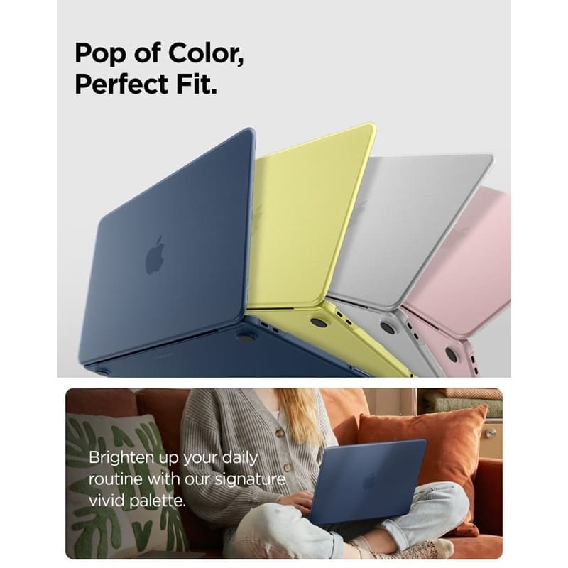 Spigen AirSkin - MacBook Neo Case (Frost Indigo) 7