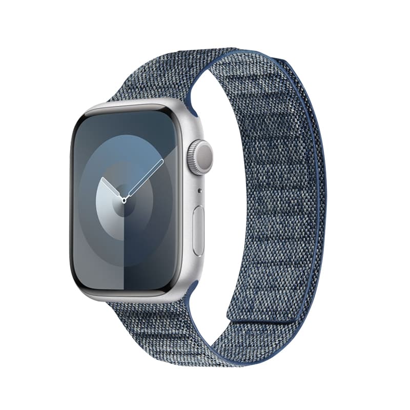 Crong Melange - Magnetic strap for Apple Watch 44/45/46/49 mm (blue melange) 3