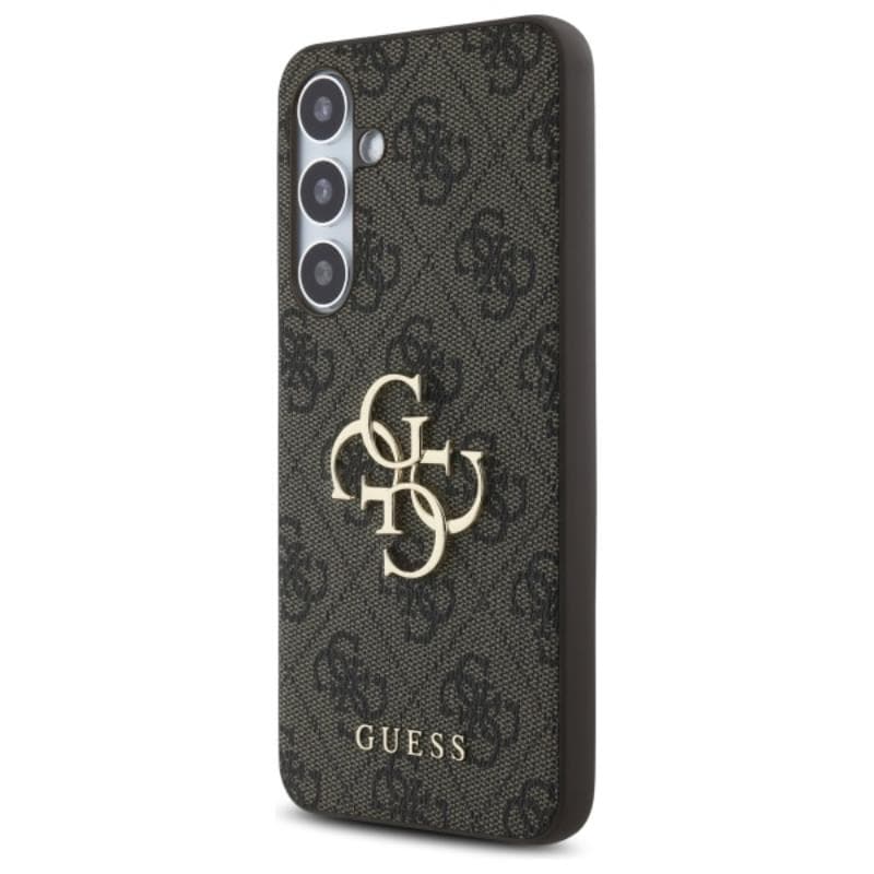 Guess 4G Big Metal Logo - Case for Samsung Galaxy S24 FE (brown) 2