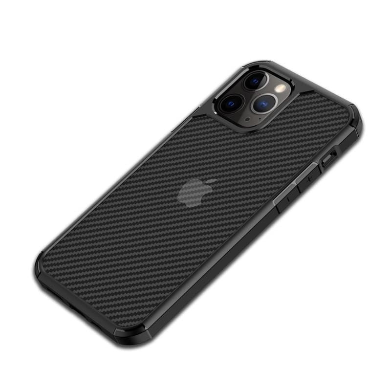 Crong Hybrid Carbon - iPhone 12 Pro Max Case (Black) 3