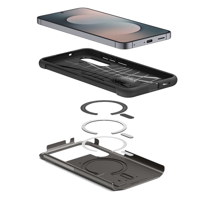 Spigen Slim Armor Mag MagSafe - Case for Samsung Galaxy S25 FE (Gunmetal) 8