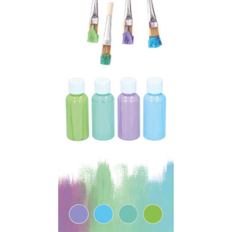 Artico - Set of acrylic pastel paints 80 ml 4 colours (Set 2) 2