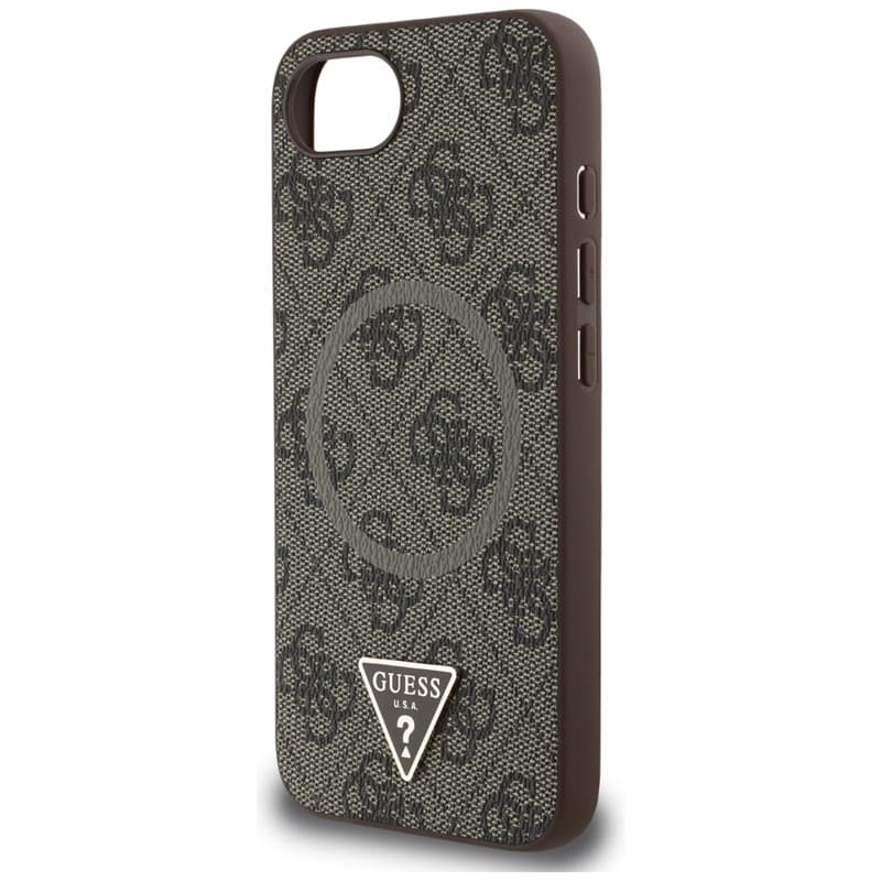 Guess 4G Ring Triangle Logo MagSafe - Case for iPhone 16e (brown) 6