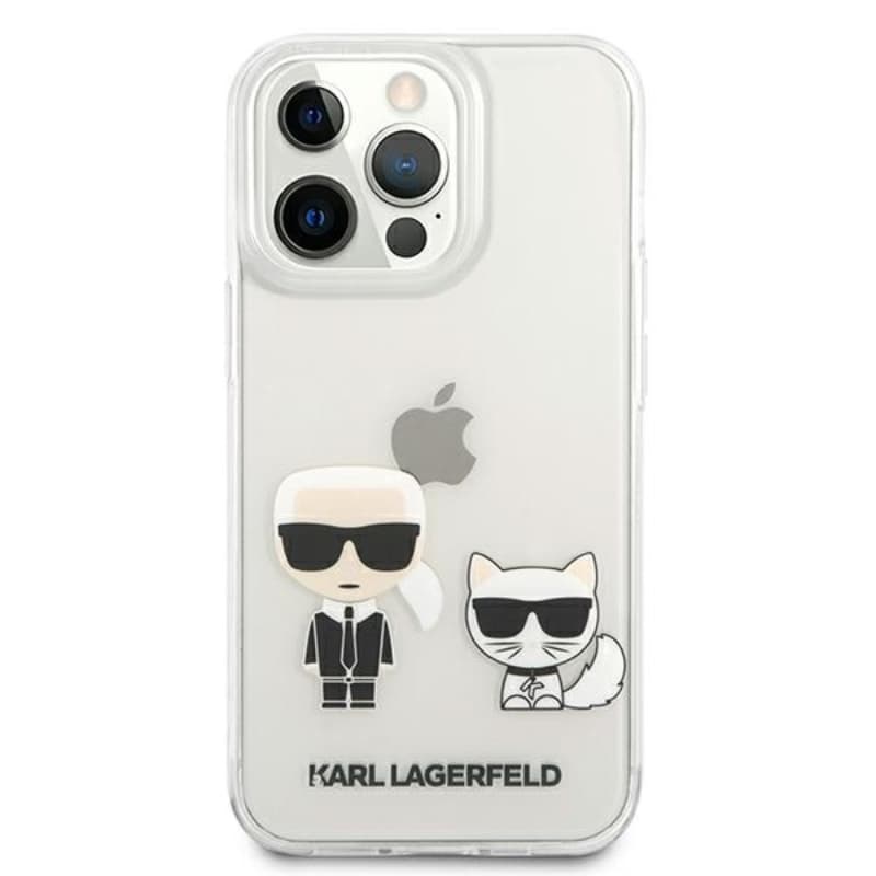 Karl Lagerfeld Ikonik & Choupette - Case for iPhone 13 Pro Max (Transparent) 3