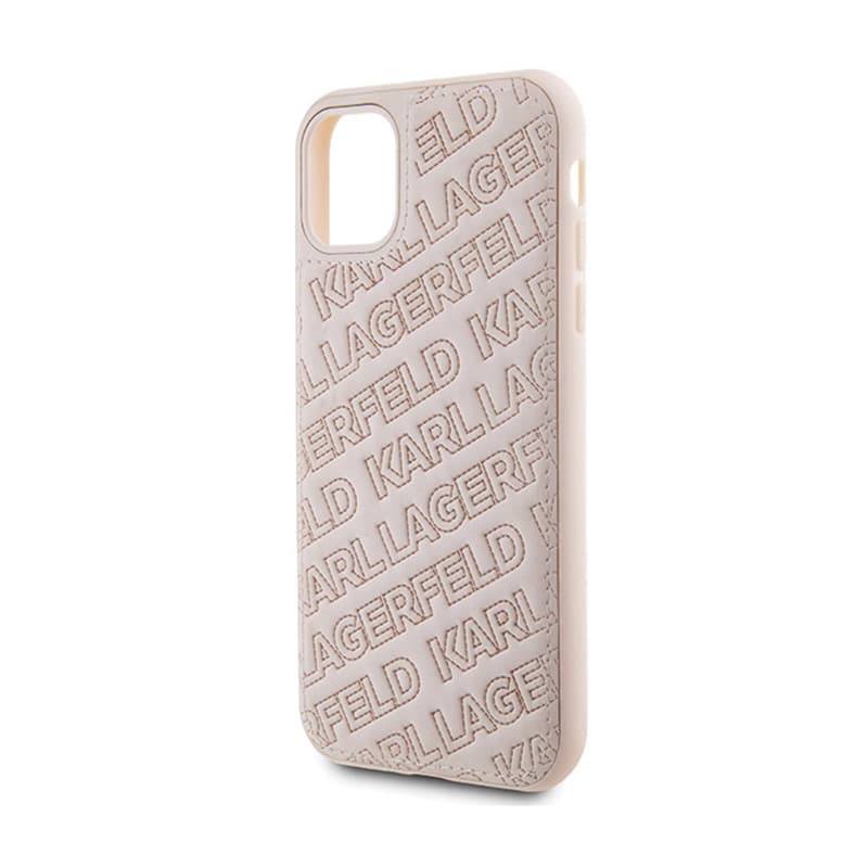 Karl Lagerfeld Quilted K Pattern - iPhone 11 Case (Pink) 6