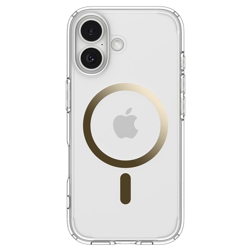 Spigen Ultra Hybrid Mag MagSafe - Case for iPhone 17 (Clear/Gold)   2