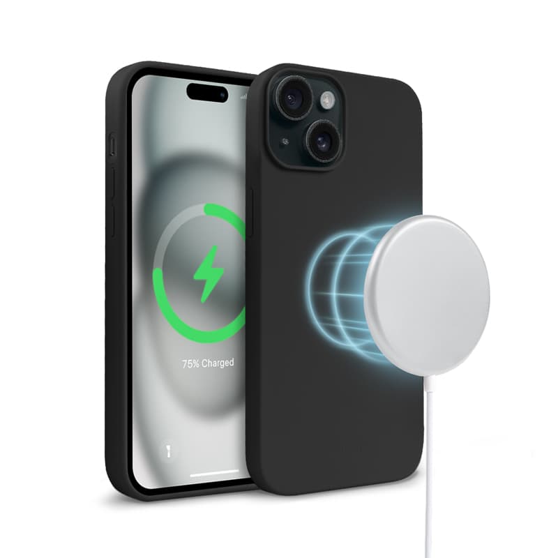 Crong Color Cover Magnetic - iPhone 15 Plus MagSafe Case (Black) 5