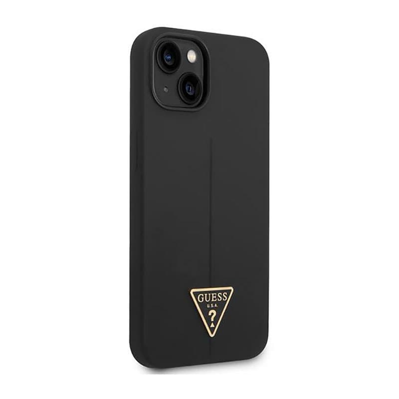 Guess Silicone Triangle Logo - Case for iPhone 14 Plus (Black) 4