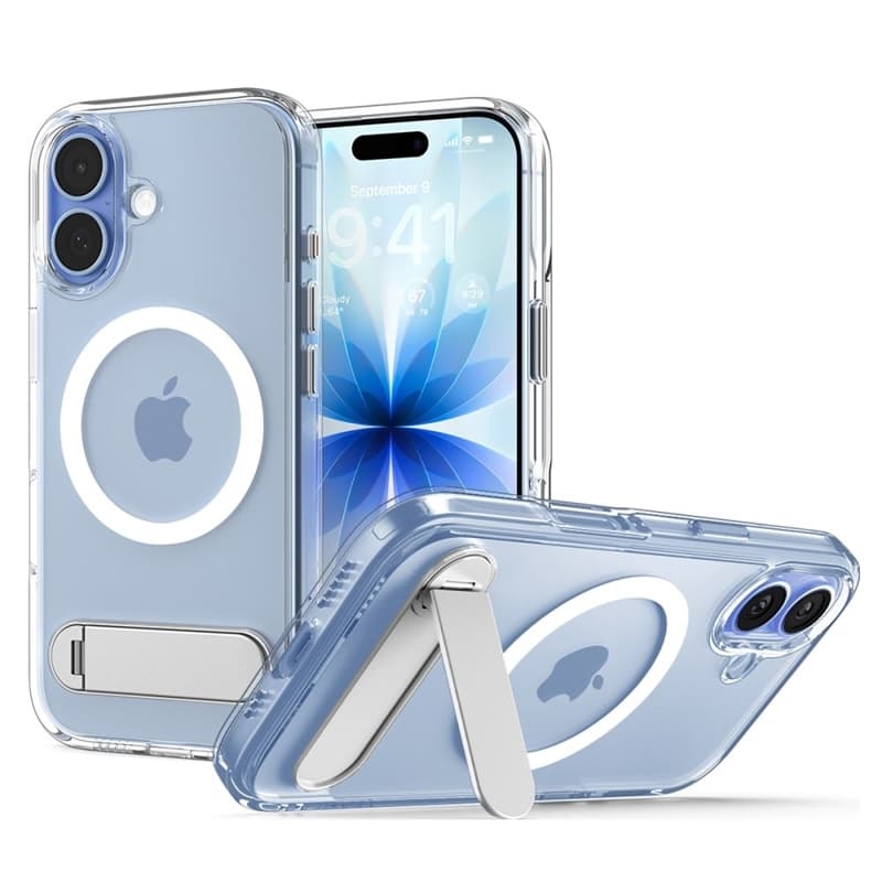 Spigen Ultra Hybrid S Mag MagSafe - Case for iPhone 17 (Clear/White)  